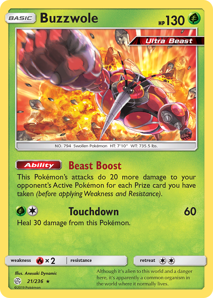 Buzzwole (21/236) [Sun & Moon: Cosmic Eclipse] | Exor Games Bridgewater