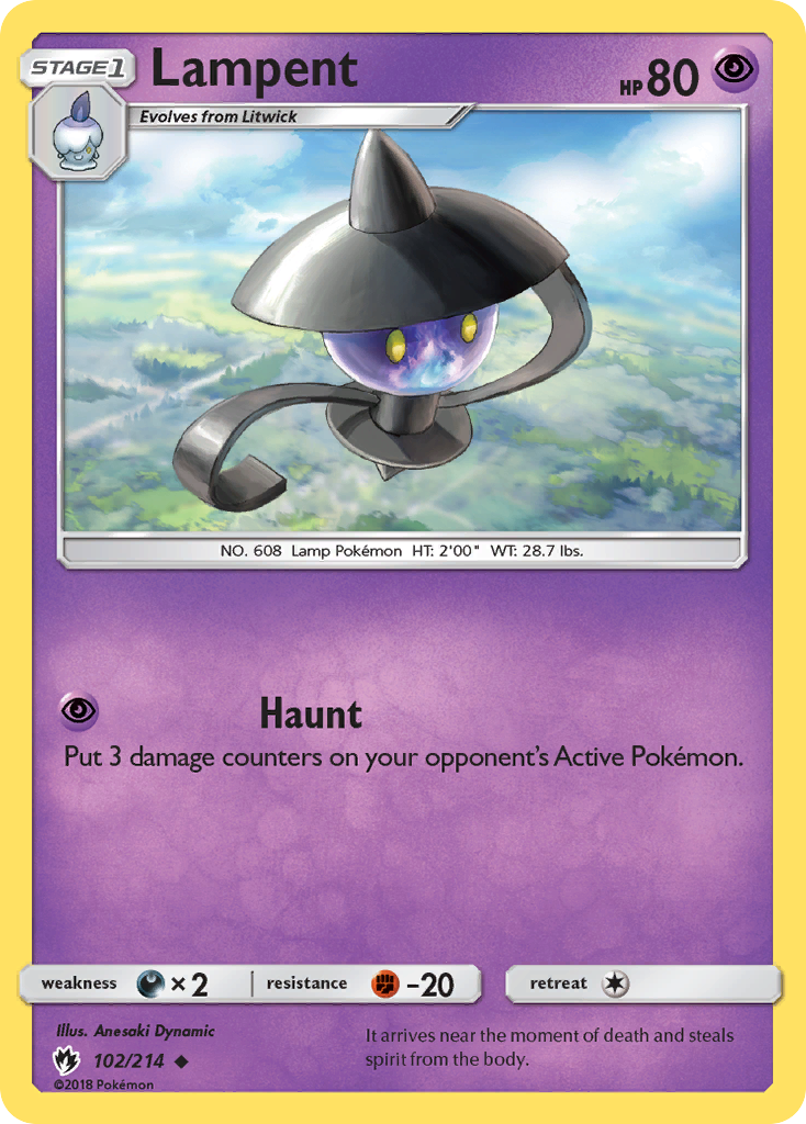 Lampent (102/214) [Sun & Moon: Lost Thunder] | Exor Games Bridgewater