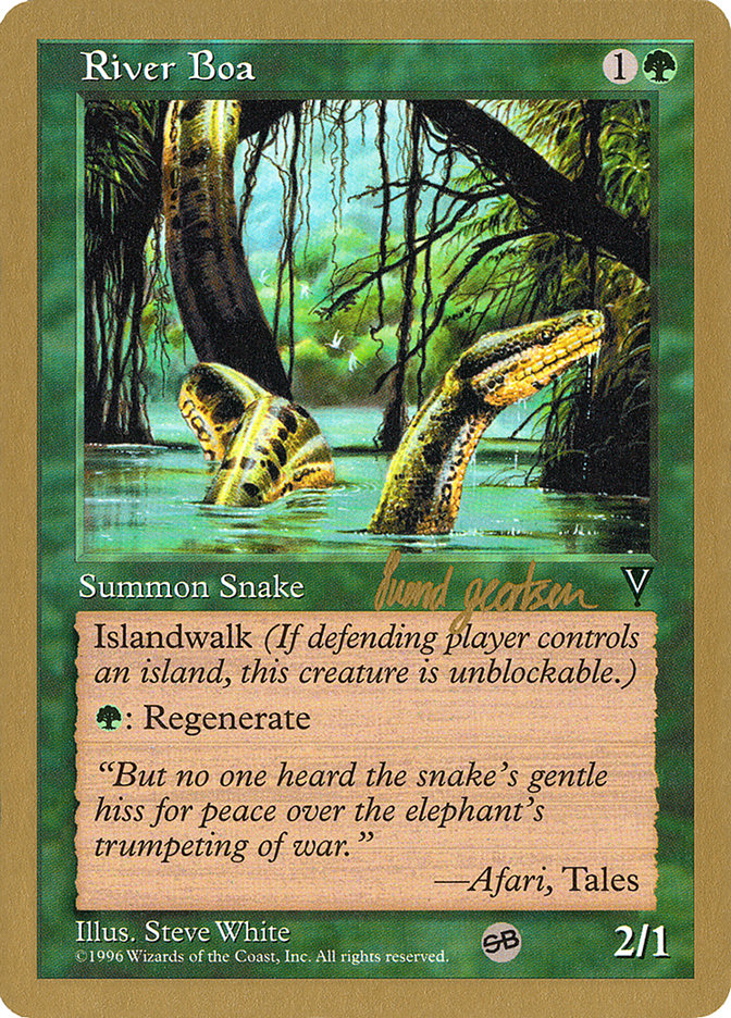 River Boa (Svend Geertsen) (SB) [World Championship Decks 1997] | Exor Games Bridgewater