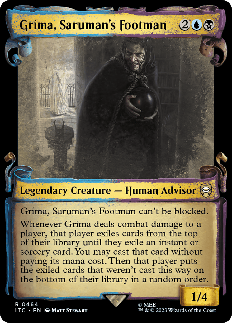 Grima, Saruman's Footman [The Lord of the Rings: Tales of Middle-Earth Commander Showcase Scrolls] | Exor Games Bridgewater