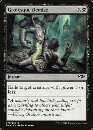 Grotesque Demise [Ravnica Allegiance] | Exor Games Bridgewater