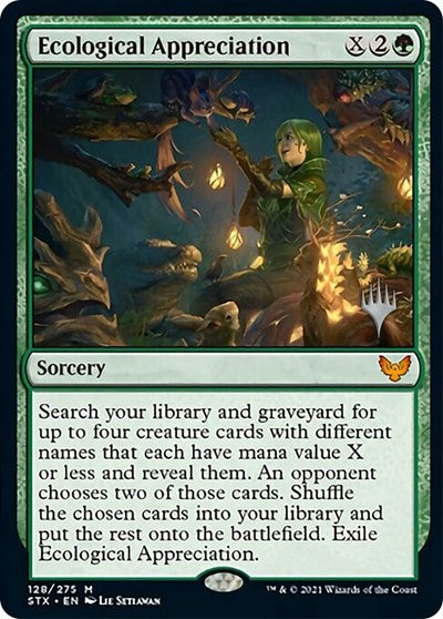 Ecological Appreciation (Promo Pack) [Strixhaven: School of Mages Promos] | Exor Games Bridgewater