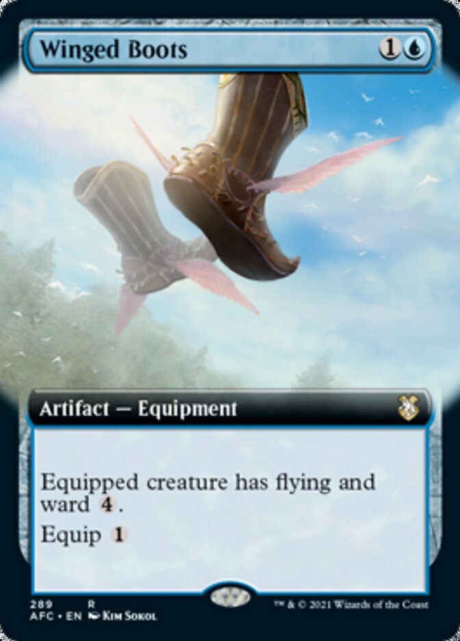 Winged Boots (Extended) [Dungeons & Dragons: Adventures in the Forgotten Realms Commander] | Exor Games Bridgewater