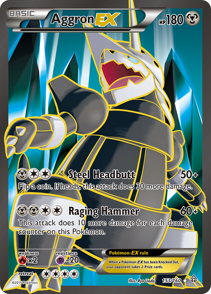 Aggron EX (153/160) [XY: Primal Clash] | Exor Games Bridgewater