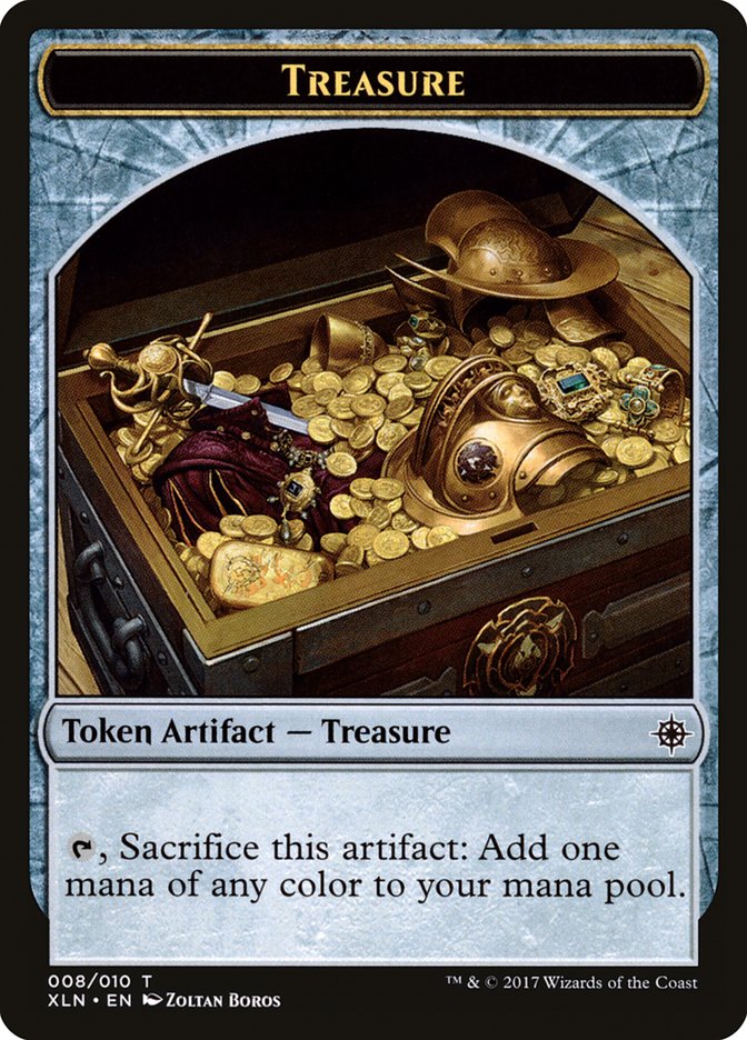 Treasure (008/010) [Ixalan Tokens] | Exor Games Bridgewater