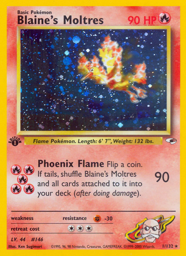 Blaine's Moltres (1/132) [Gym Heroes 1st Edition] | Exor Games Bridgewater