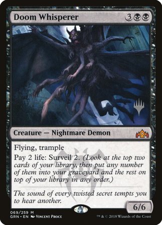 Doom Whisperer [Guilds of Ravnica Promos] | Exor Games Bridgewater