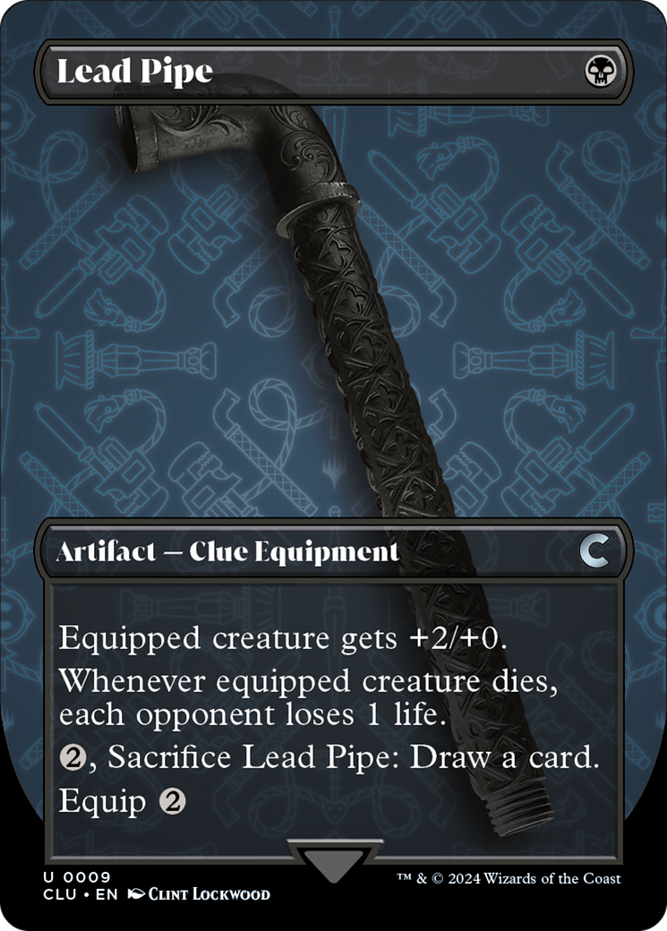 Lead Pipe (Borderless) [Ravnica: Clue Edition] | Exor Games Bridgewater