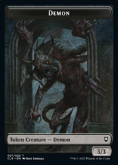 Treasure // Demon Double-sided Token [Commander Legends: Battle for Baldur's Gate Tokens] | Exor Games Bridgewater