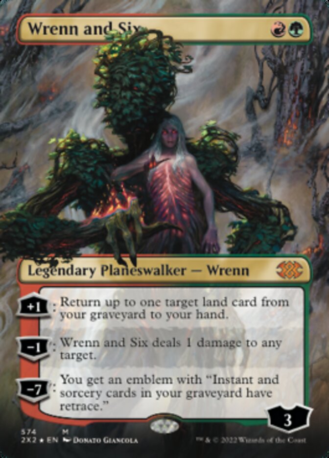 Wrenn and Six (Textured Foil) [Double Masters 2022] | Exor Games Bridgewater