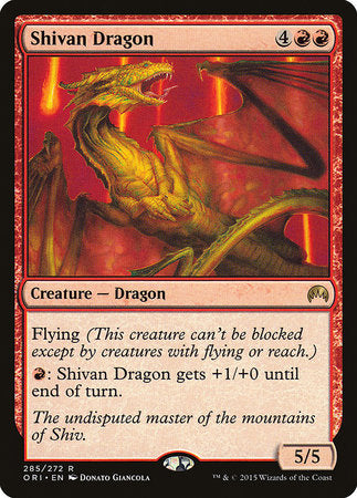 Shivan Dragon [Magic Origins] | Exor Games Bridgewater