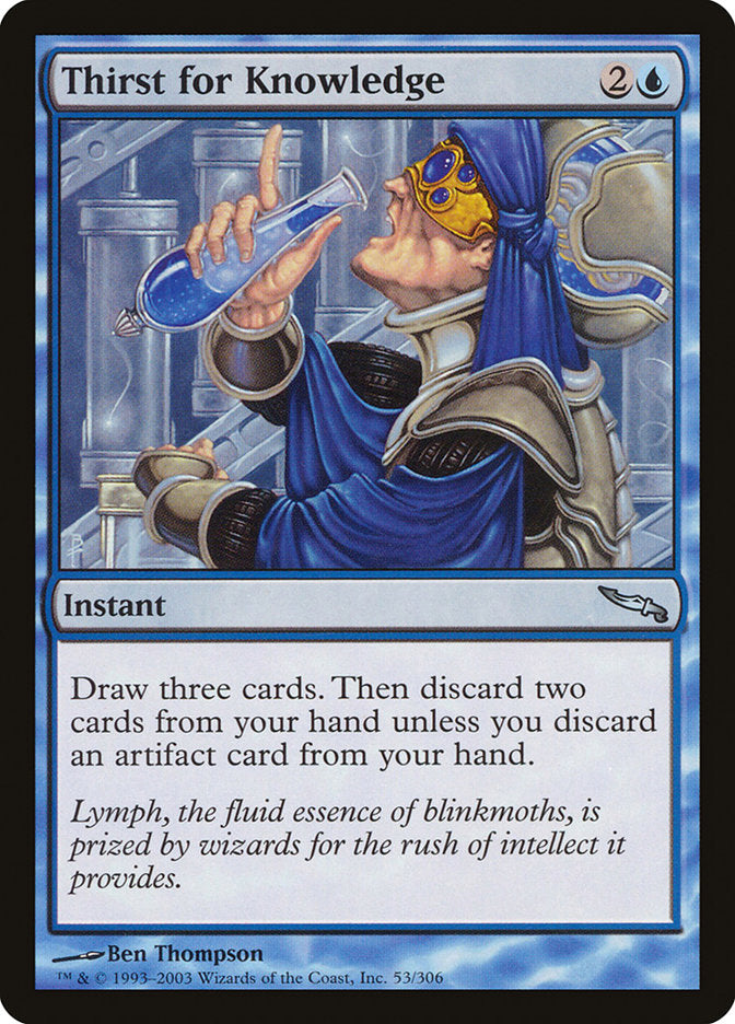 Thirst for Knowledge [Mirrodin] | Exor Games Bridgewater