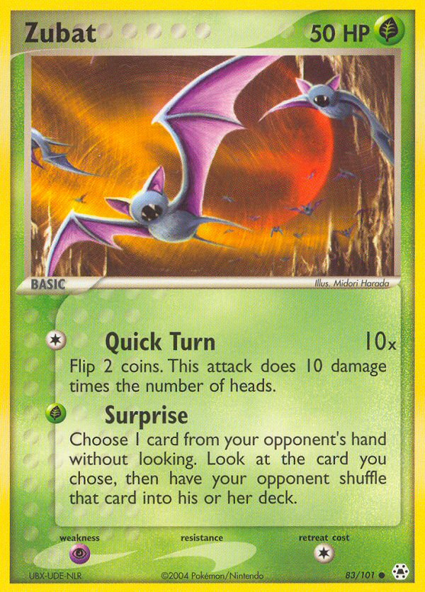 Zubat (83/101) [EX: Hidden Legends] | Exor Games Bridgewater