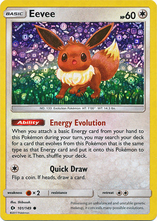 Eevee (101/149) (General Mills Promo) [Sun & Moon: Base Set] | Exor Games Bridgewater