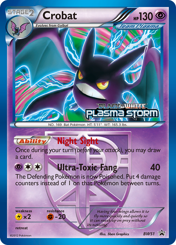 Crobat (BW51) [Black & White: Black Star Promos] | Exor Games Bridgewater