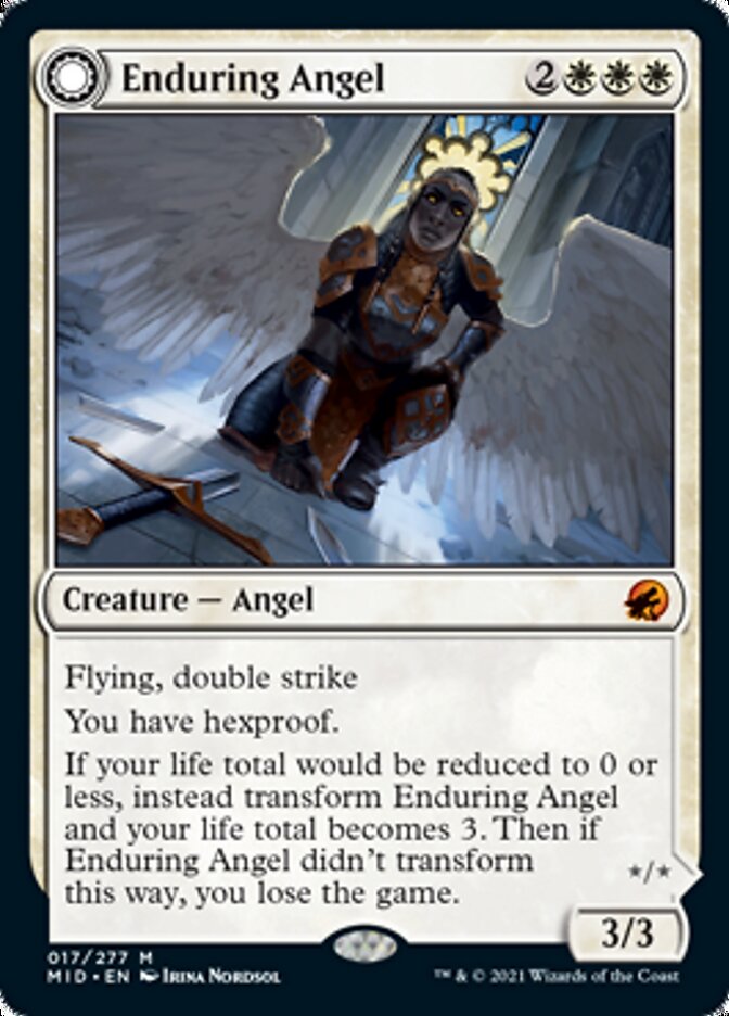 Enduring Angel // Angelic Enforcer [Innistrad: Midnight Hunt] | Exor Games Bridgewater
