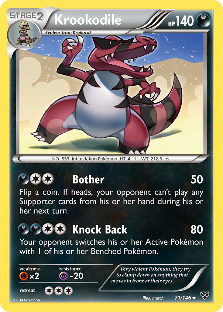 Krookodile (71/146) [XY: Base Set] | Exor Games Bridgewater