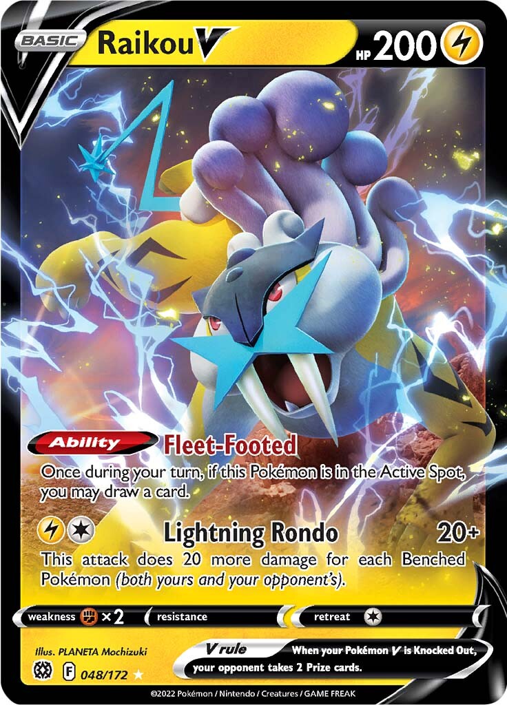 Raikou V (048/172) [Sword & Shield: Brilliant Stars] | Exor Games Bridgewater