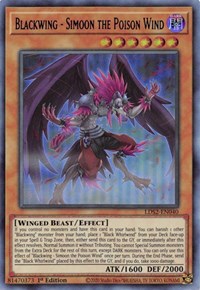 Blackwing - Simoon the Poison Wind (Blue) [LDS2-EN040] Ultra Rare | Exor Games Bridgewater