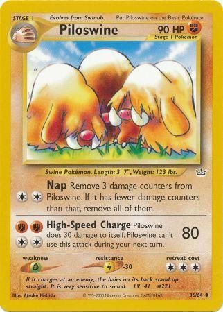 Piloswine (36/64) [Neo Revelation Unlimited] | Exor Games Bridgewater