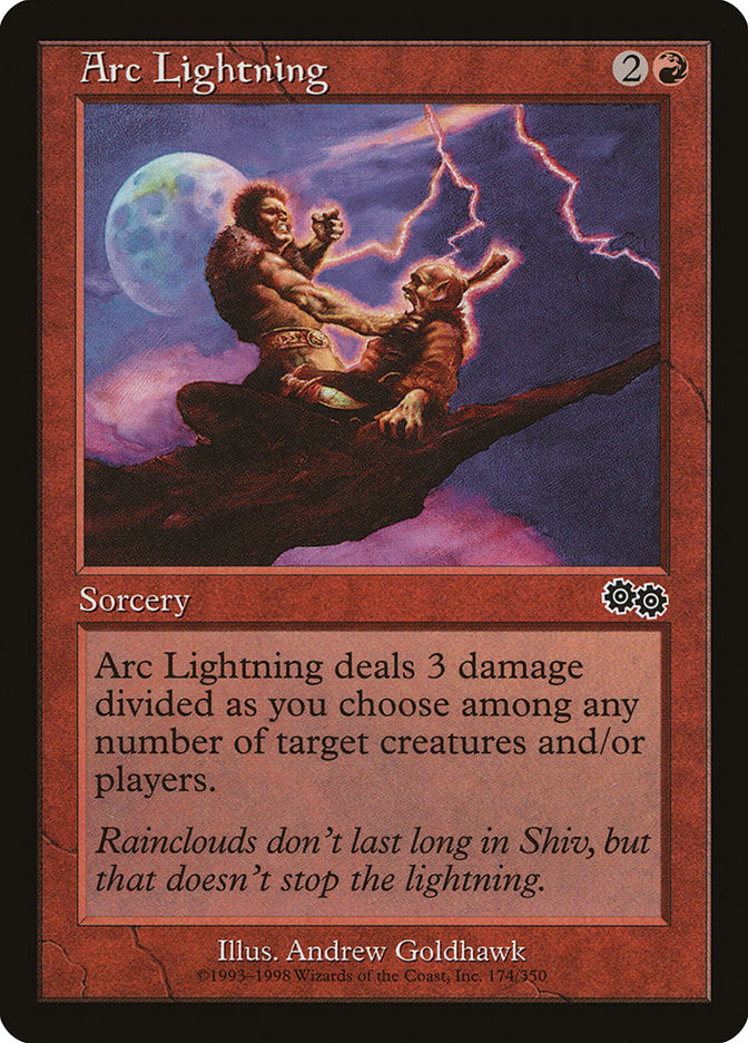 Arc Lightning [Urza's Saga] | Exor Games Bridgewater