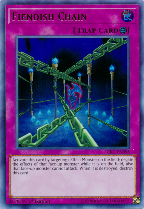 Fiendish Chain [LCKC-EN095] Ultra Rare | Exor Games Bridgewater