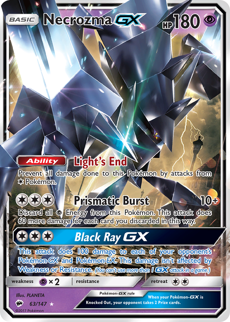 Necrozma GX (63/147) [Sun & Moon: Burning Shadows] | Exor Games Bridgewater