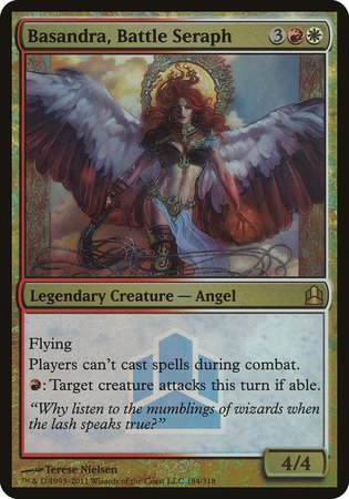 Basandra, Battle Seraph (Commander Launch Promo) [Commander 2011 Launch Party] | Exor Games Bridgewater