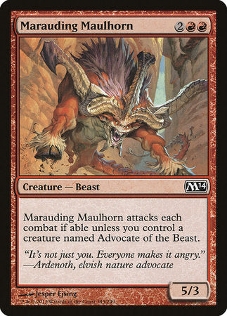 Marauding Maulhorn [Magic 2014] | Exor Games Bridgewater