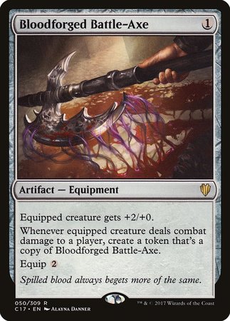 Bloodforged Battle-Axe [Commander 2017] | Exor Games Bridgewater