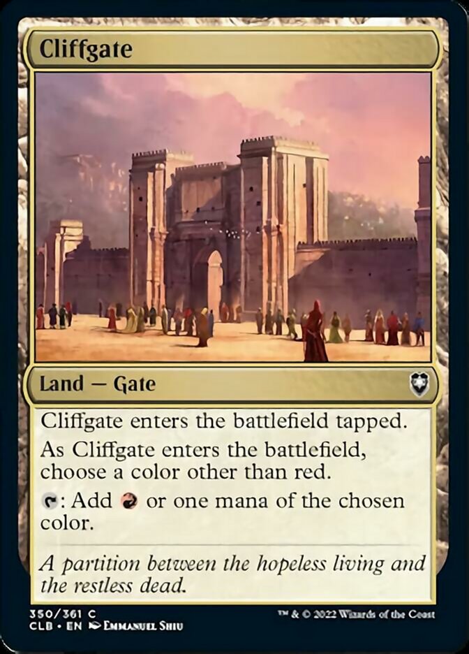 Cliffgate [Commander Legends: Battle for Baldur's Gate] | Exor Games Bridgewater