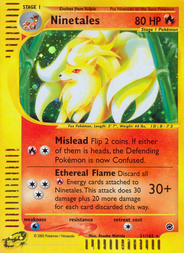 Ninetales (21/165) [Expedition: Base Set] | Exor Games Bridgewater