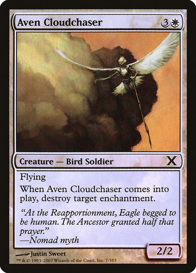 Aven Cloudchaser (Premium Foil) [Tenth Edition] | Exor Games Bridgewater