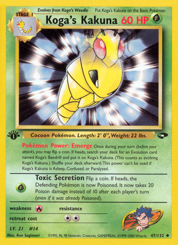 Koga's Kakuna (47/132) [Gym Challenge 1st Edition] | Exor Games Bridgewater