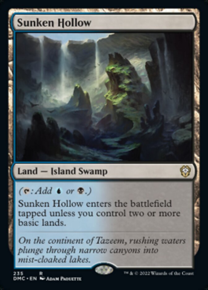 Sunken Hollow [Dominaria United Commander] | Exor Games Bridgewater