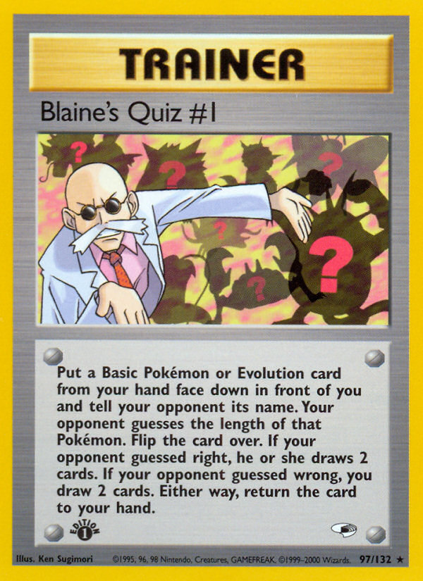 Blaine's Quiz #1 (97/132) [Gym Heroes 1st Edition] | Exor Games Bridgewater