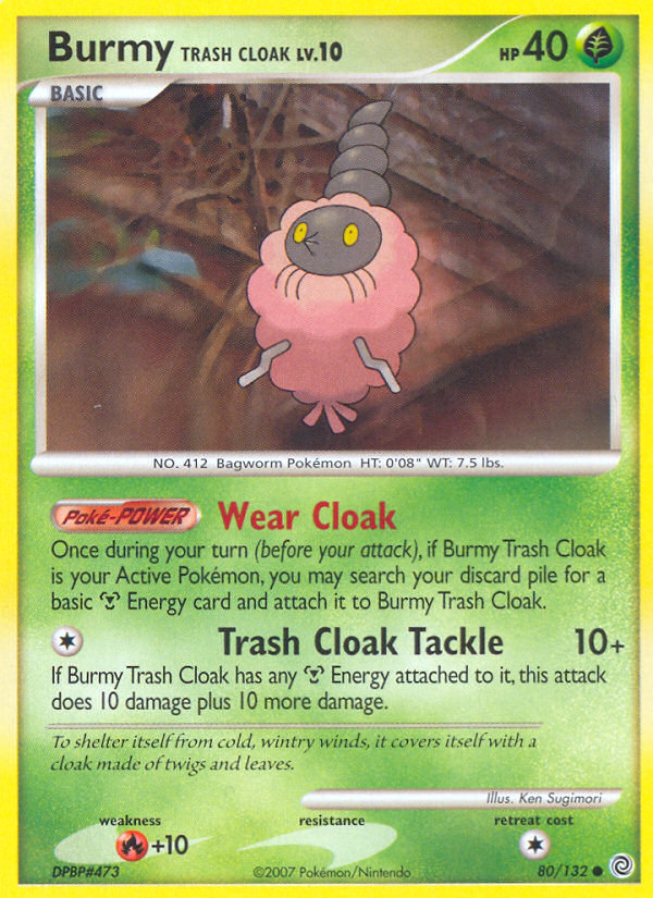 Burmy Trash Cloak (80/132) [Diamond & Pearl: Secret Wonders] | Exor Games Bridgewater