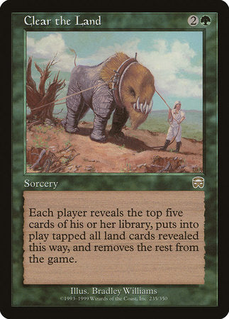 Clear the Land [Mercadian Masques] | Exor Games Bridgewater