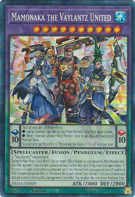 Mamonaka the Vaylantz United [TAMA-EN009] Collector's Rare | Exor Games Bridgewater