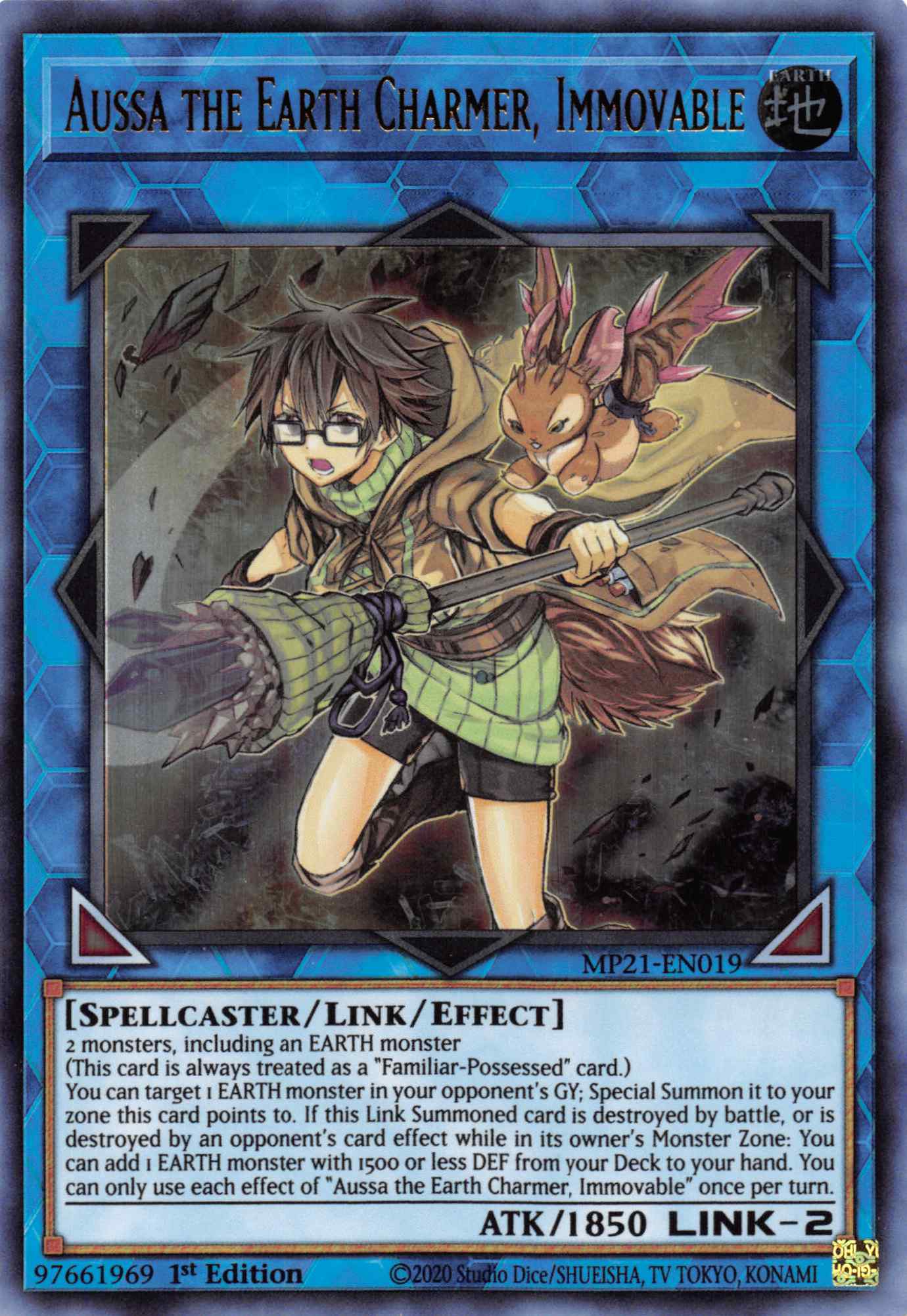 Aussa the Earth Charmer, Immovable [MP21-EN019] Ultra Rare | Exor Games Bridgewater