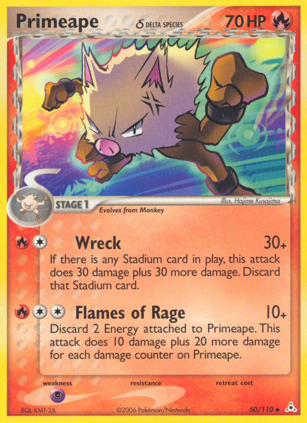 Primeape (50/110) (Delta Species) [EX: Holon Phantoms] | Exor Games Bridgewater