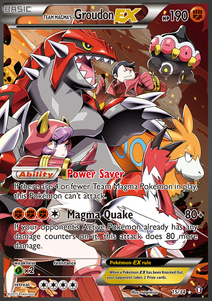 Team Magma's Groudon ex (15/34) [XY: Double Crisis] | Exor Games Bridgewater
