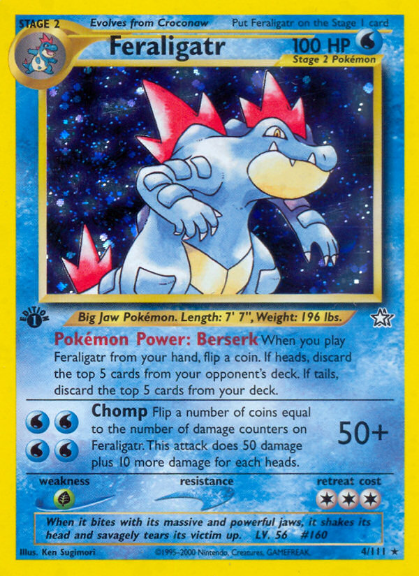 Feraligatr (4/111) [Neo Genesis 1st Edition] | Exor Games Bridgewater