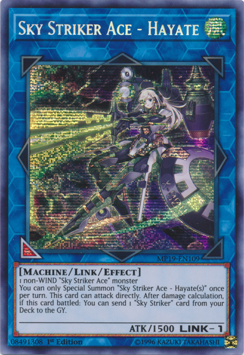 Sky Striker Ace - Hayate [MP19-EN109] Prismatic Secret Rare | Exor Games Bridgewater