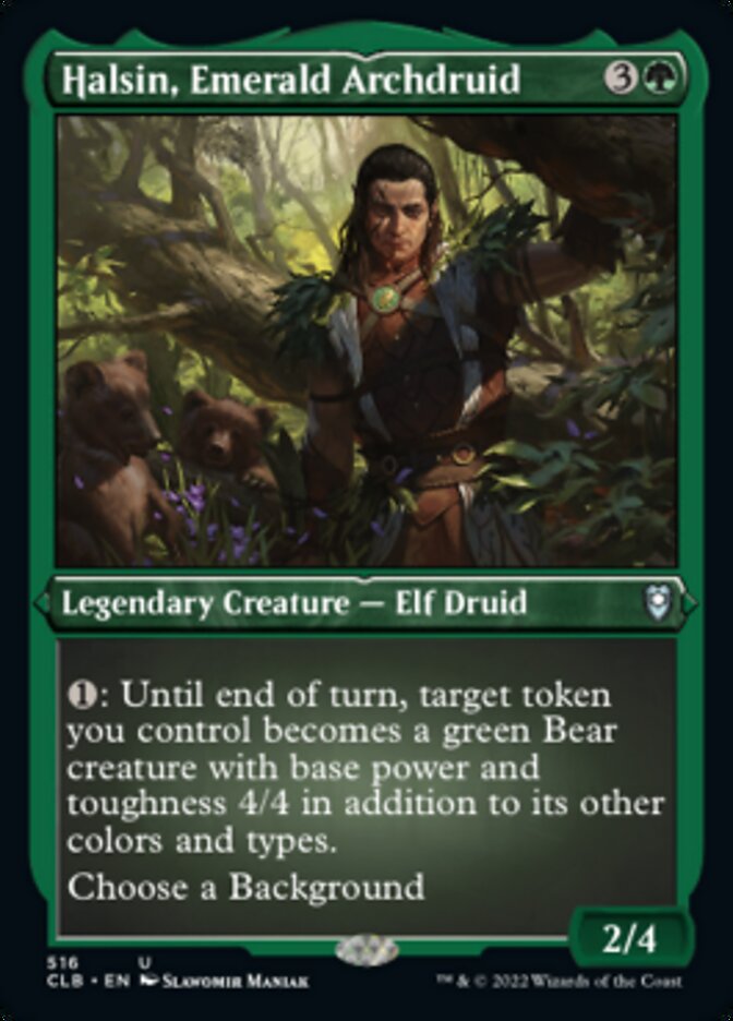 Halsin, Emerald Archdruid (Foil Etched) [Commander Legends: Battle for Baldur's Gate] | Exor Games Bridgewater