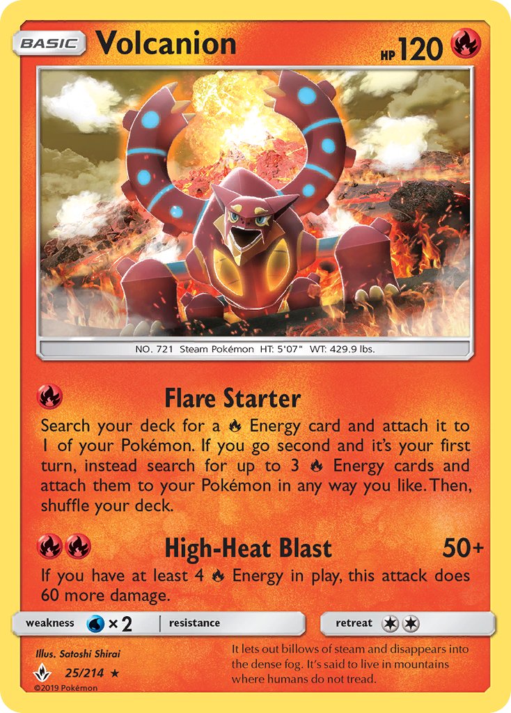 Volcanion (25/214) (Theme Deck Exclusive) [Sun & Moon: Unbroken Bonds] | Exor Games Bridgewater