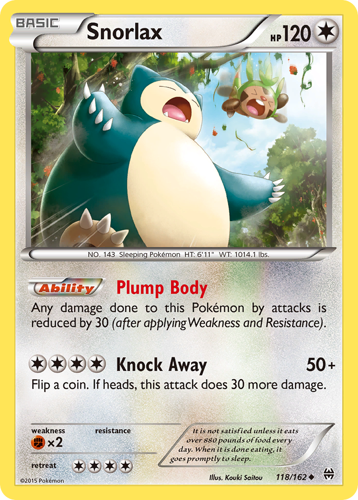 Snorlax (118/162) [XY: BREAKthrough] | Exor Games Bridgewater