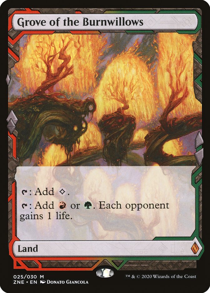 Grove of the Burnwillows [Zendikar Rising Expeditions] | Exor Games Bridgewater