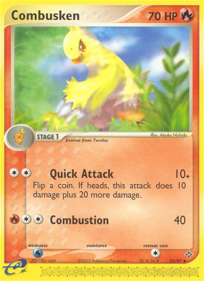 Combusken (25/97) [EX: Dragon] | Exor Games Bridgewater