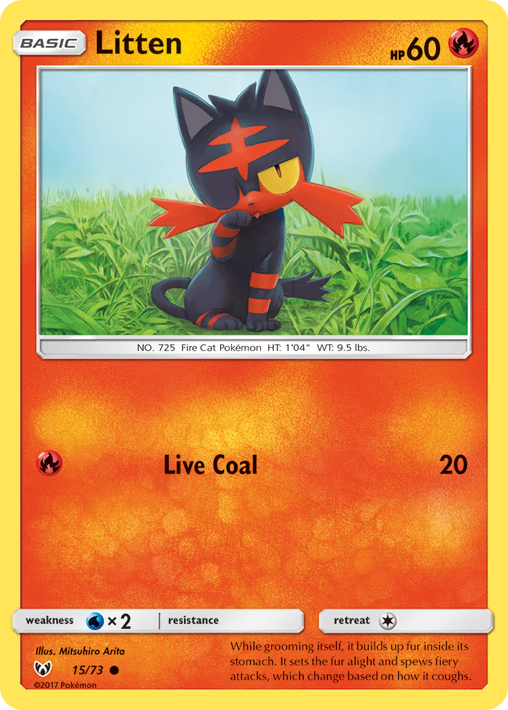 Litten (15/73) [Sun & Moon: Shining Legends] | Exor Games Bridgewater